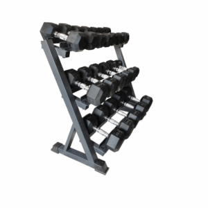 Hex Dumbbell Set 5kg to 30kg & Storage Rack