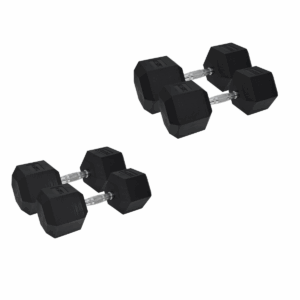 12.5kg and 10kg Hex Dumbbell Bundle