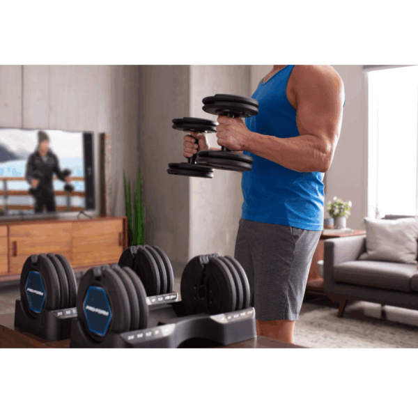 Proform Adjustable Dumbbells 20kg Pair - Image 2