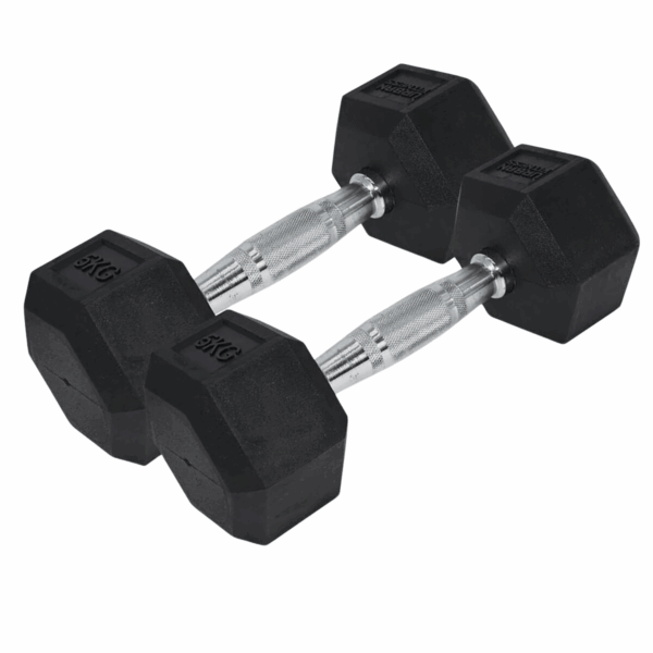 Hex Dumbbell Set 5kg to 30kg & Storage Rack - Image 4